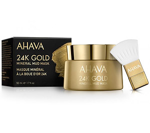 Аптечная косметика. Косметика для лица AHAVA Mineral Mud Masks 24K Gold Минеральная грязевая маска с золотом