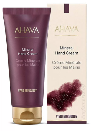 Аптечная косметика. Косметика уход AHAVA Vivid Burgundy Mineral Hand Cream Минеральный крем для рук
