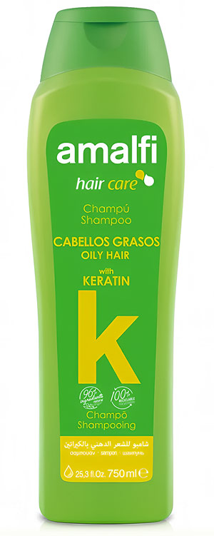 Косметика-уход AMALFI Keratin Greasy Hair Mojito Шампунь кератиновый для жирных волос
