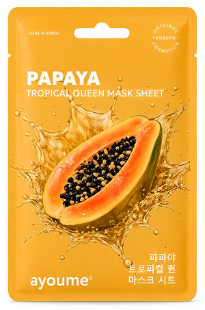 Косметика-уход AYOUME Ayoume Fruit Papaya Tropical Queen Mask Sheet Маска на тканевой основе