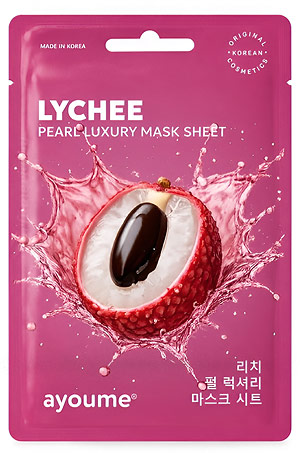 Косметика-уход AYOUME Ayoume Fruit Lychee Pearl Luxury Mask Sheet Маска на тканевой основе