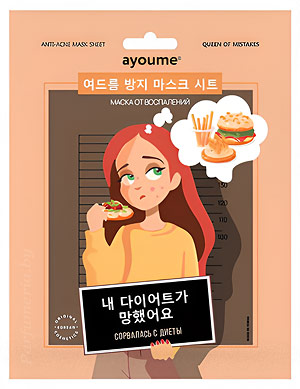 Косметика-уход AYOUME Ayoume Queen Of Mistakes Anti-Acne Mask Sheet Маска тканевая против несовершенств