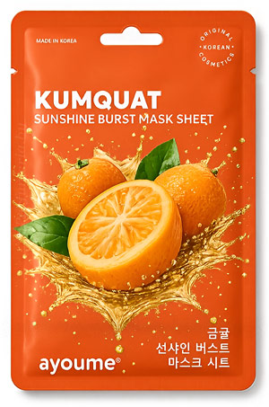Косметика-уход AYOUME Ayoume Fruit Kumquat Sunshine Burst Mask Sheet Маска на тканевой основе
