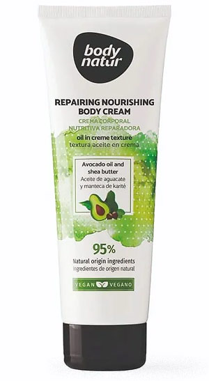 Косметика-уход BODY NATUR Крем-масло для тела Масло авокадо и масло ши
