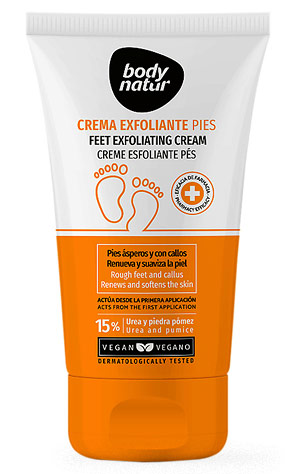 Косметика-уход BODY NATUR Крем-скраб для ног против натоптышей и мозолей
