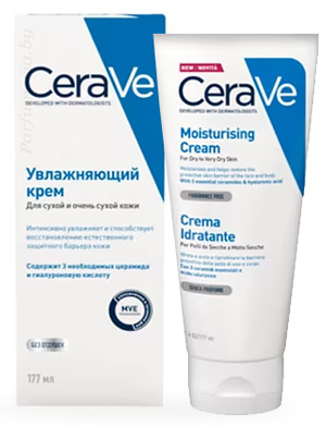 Аптечная косметика. Уход за телом CERAVE CeraVe Увлажняющий крем для сухой и очень сухой кожи лица и тела