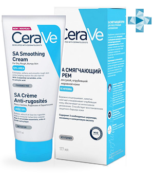 Аптечная косметика. Уход за телом CERAVE CeraVe Смягчающий крем для сухой, огрубевшей и неровной кожи 177 гр