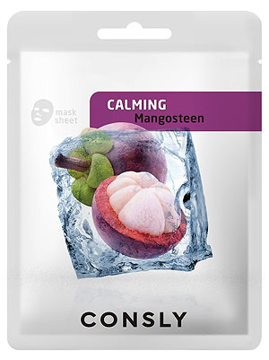 Косметика-уход CONSLY Consly Calming Mangosteen Mask Pack Маска для лица тканевая успокаивающая с экстрактом мангостина