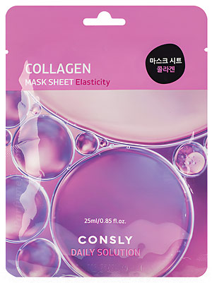 Косметика-уход CONSLY Consly Collagen Mask Sheet Маска тканевая для лица с гидролизованным морским коллагеном