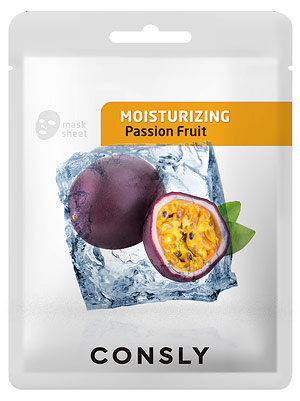 Косметика-уход CONSLY Consly Moisturizing Passion Fruit Mask Pack Маска для лица тканевая увлажняющая с экстрактом маракуйи