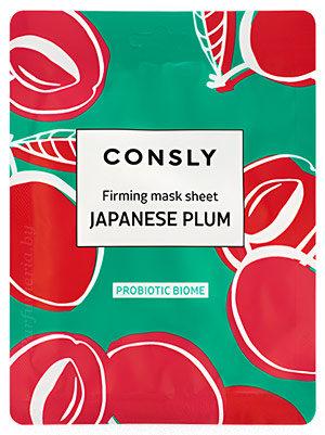 Косметика-уход CONSLY Consly Probiotic Biome Firming Japanese Plum Mask Sheet Маска тканевая для кожи с возрастными изменениями
