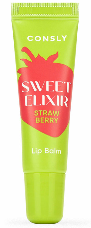 Косметика-уход CONSLY Consly Sweet Elixir Strawberry Lip Balm Бальзам для губ c экстрактом клубники
