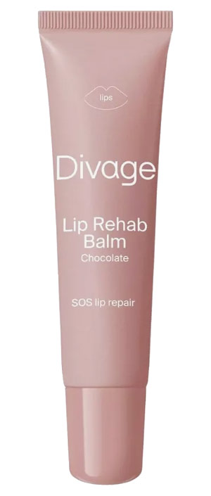 Косметика декоративная DIVAGE Lip Rehab Balm Chocolate Sos Lip Repair Восстанавливающий бальзам для губ c ароматом шоколада
