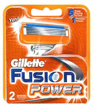 Сменные кассеты для бритвы GILLETTE Gillette Fusion Power кассеты 2 шт