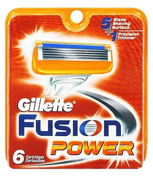 Сменные кассеты для бритвы GILLETTE Gillette Fusion Power кассеты 6 шт