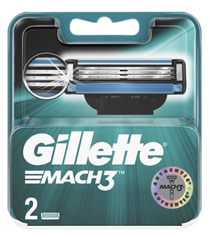 Сменные кассеты для бритвы GILLETTE Gillette Mach 3 кассеты 2 шт