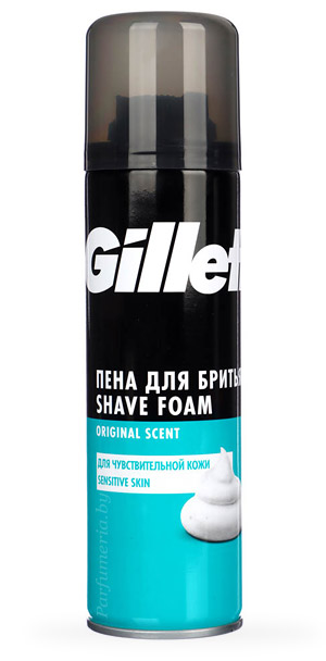 Косметика-уход GILLETTE Gillette Original Scent Sensitive Пена для бритья