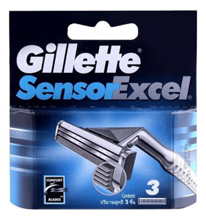 Сменные кассеты для бритвы GILLETTE Gillette Sensor Excel кассеты 3 шт