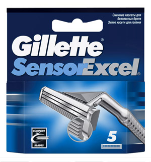 Сменные кассеты для бритвы GILLETTE Gillette Sensor Excel кассеты 5 шт