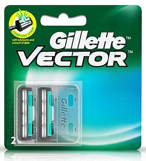 Сменные кассеты для бритвы GILLETTE Gillette Vector (Slalom) кассеты 2 шт