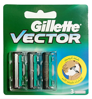 Сменные кассеты для бритвы GILLETTE Gillette Vector кассеты 3 шт