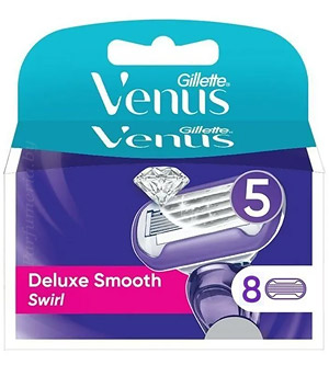 Сменные кассеты для бритвы GILLETTE Gillette Venus Delux Smooth Swirl кассеты 8 шт
