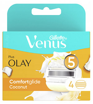 Сменные кассеты для бритвы GILLETTE Gillette Venus Comfortglide Coconut Olay кассеты 4 шт