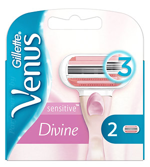 Сменные кассеты для бритвы GILLETTE Gillette Venus Divine Sensitive кассеты 2 шт