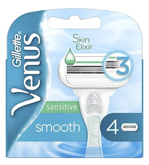 Сменные кассеты для бритвы GILLETTE Gillette Venus Smooth Sensitive кассеты 4 шт