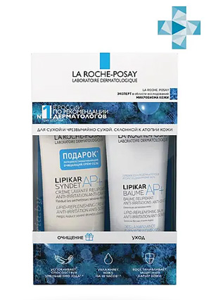 Аптечная косметика. Уход за телом LA ROCHE POSAY Lipikar Набор Набор (AP+M 75мл+Syndet АP+крем д/тела 100мл В ПОДАРОК)