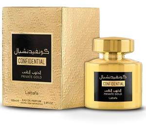 Парфюмерная вода LATTAFA PERFUMES Confidential Private Gold