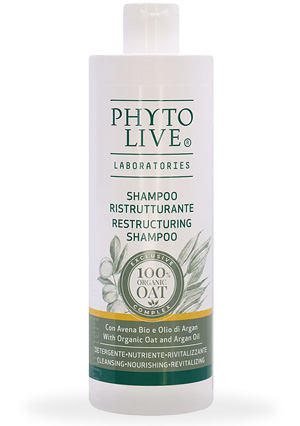 Косметика-уход PHYTO LIVE Шампунь восстанавливающий с Овсом и Аргановым маслом для сухих и хрупких волос