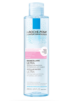 Аптечная косметика. Уход за лицом LA ROCHE POSAY La Roche-Posay ULTRA REACTIVE Мицеллярная вода для чувствительной кожи и кожи, склонной к аллергии, 200 мл