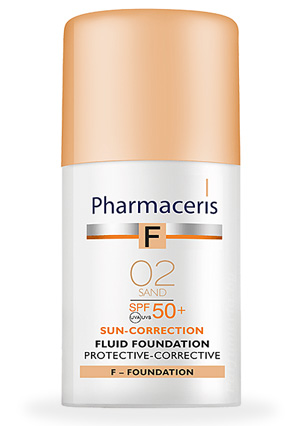  PHARMACERIS Pharmaceris F Корректирующий защитный тональный флюид SPF50+