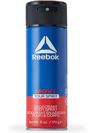 Косметика-уход REEBOK Move Your Spirit Deo For Men Парфюмированный дезодорант-спрей для мужчин