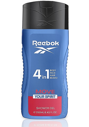Косметика-уход REEBOK Move Your Spirit Hair & Body Shower Gel For Men Мужской Гель для душа