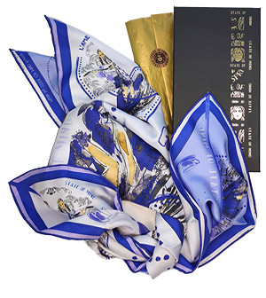 Аксессуар STATE OF MIND Шелковый шарф L`Ame Slave