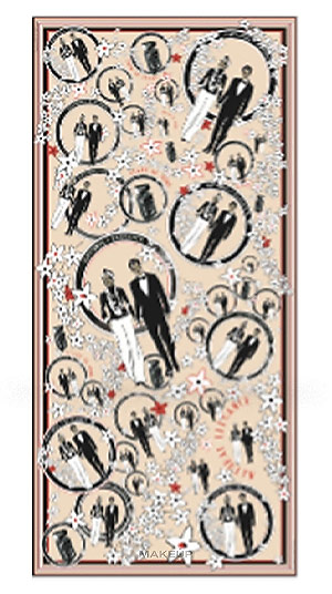 Аксессуар STATE OF MIND Шелковый шарф Natural Elegance