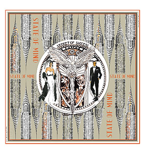 Аксессуар STATE OF MIND Шелковый шарф Secret of Success