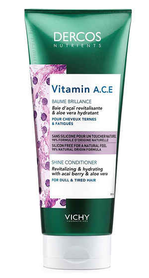 Аптечная косметика. Кондиционер для волос VICHY Dercos Nutrients Vitamin Кондиционер для блеска волос