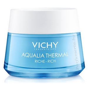 Аптечная косметика. Крем для лица VICHY Aqualia Thermal Крем увлажняющий насыщенный для сухой и очень сухой кожи 50 мл