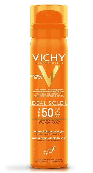 Аптечная косметика. Защита от солнца VICHY Capital Soleil Спрей-вуаль увлажняющий SPF50 75 ml