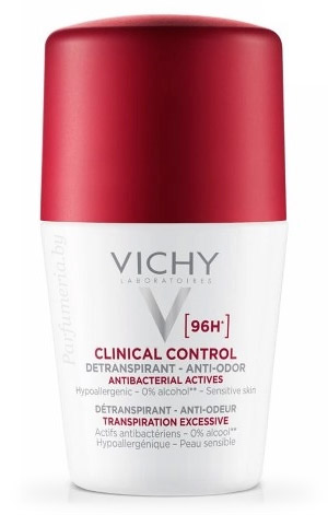 Аптечная косметика. Дезодорант VICHY Шариковый дезодорант Clinical Control 96 часов