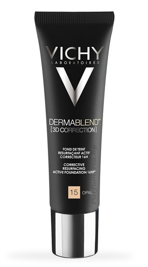 Аптечная косметика. Тональная основа VICHY Dermablend 3D Корректирующая тональная основа с высоким покрытием тон 15 SPF19