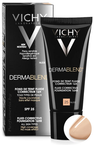 Аптечная косметика. Уход за лицом VICHY Dermablend Корректирующий тональный флюид Тон 25 SPF28