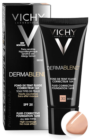 Аптечная косметика. Уход за лицом VICHY Dermablend Корректирующий тональный флюид Тон 30 SPF35