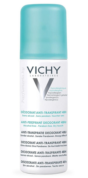 Аптечная косметика. Дезодорант-аэрозоль VICHY Дезодорант-аэрозоль против избыточного потоотделения 48 часов защиты