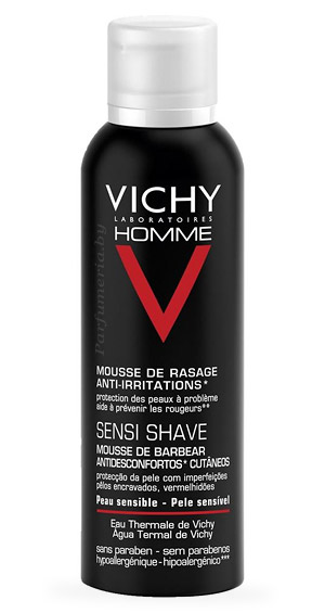 Аптечная косметика. Пена для бритья VICHY Homme Пена для бритья против раздражения кожи