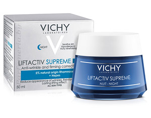Аптечная косметика. Уход за лицом VICHY Liftactiv Nuit Supreme Ночной крем-уход