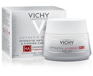 Аптечная косметика. Крем для лица VICHY Liftactiv Supreme Крем-уход против морщин для упругости кожи SPF 30